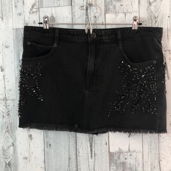 NWT Free People Shine Bright Shine Far Mini Skirt 12 - Picture 1 of 7